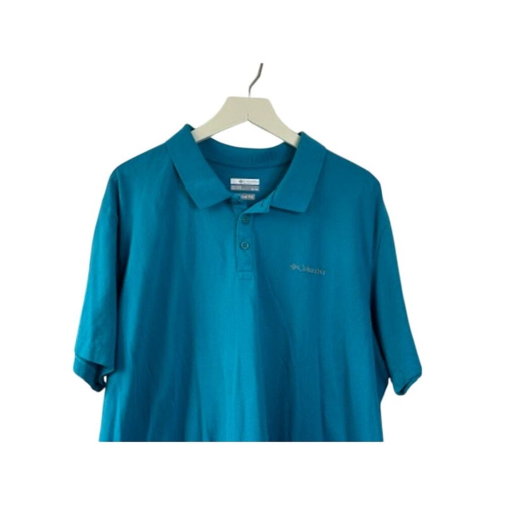 Columbia Sportswear Blue Active Fit Short Sleeve Polo Shirt Men's Size XL - Picture 4 of 7